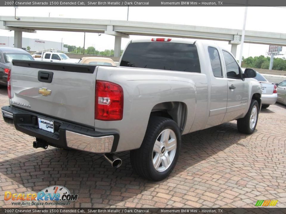 2007 Chevrolet Silverado 1500 Extended Cab Silver Birch Metallic / Dark Charcoal Photo #6