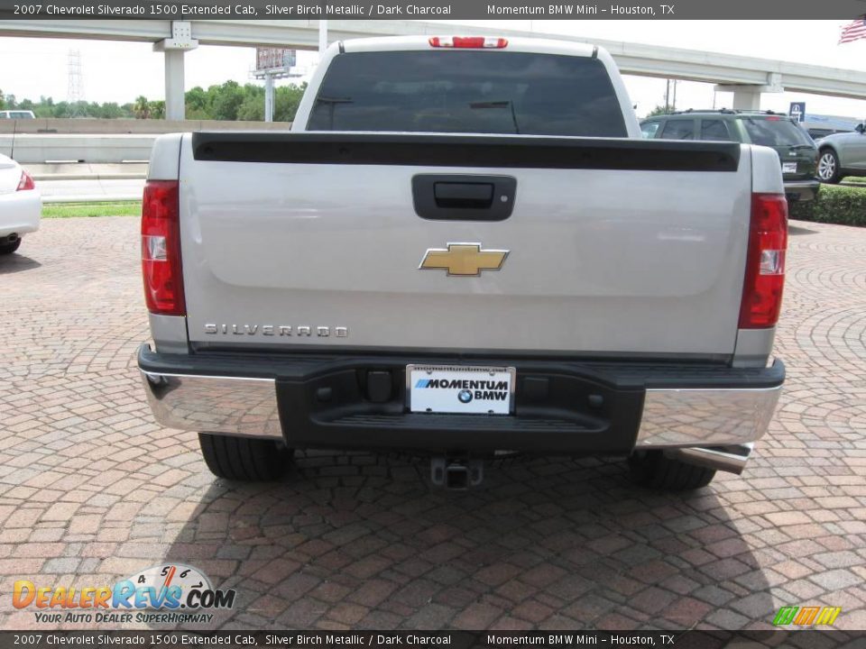 2007 Chevrolet Silverado 1500 Extended Cab Silver Birch Metallic / Dark Charcoal Photo #7