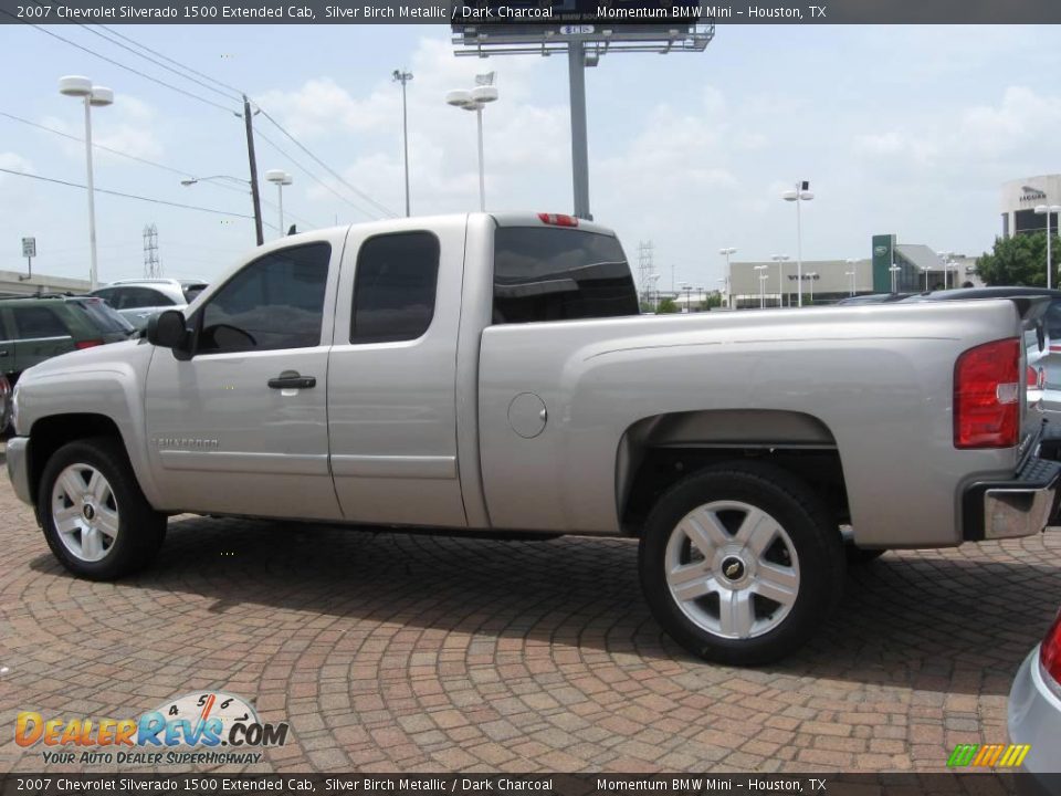 2007 Chevrolet Silverado 1500 Extended Cab Silver Birch Metallic / Dark Charcoal Photo #9