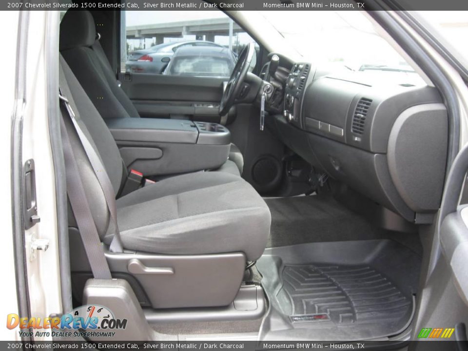 2007 Chevrolet Silverado 1500 Extended Cab Silver Birch Metallic / Dark Charcoal Photo #12