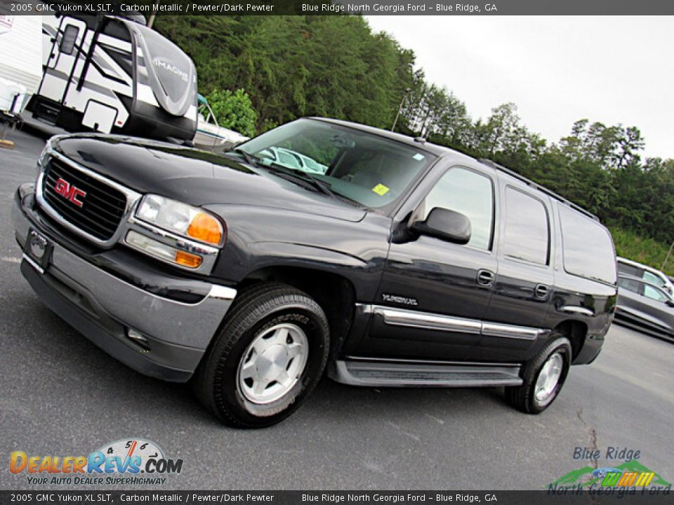 2005 GMC Yukon XL SLT Carbon Metallic / Pewter/Dark Pewter Photo #25