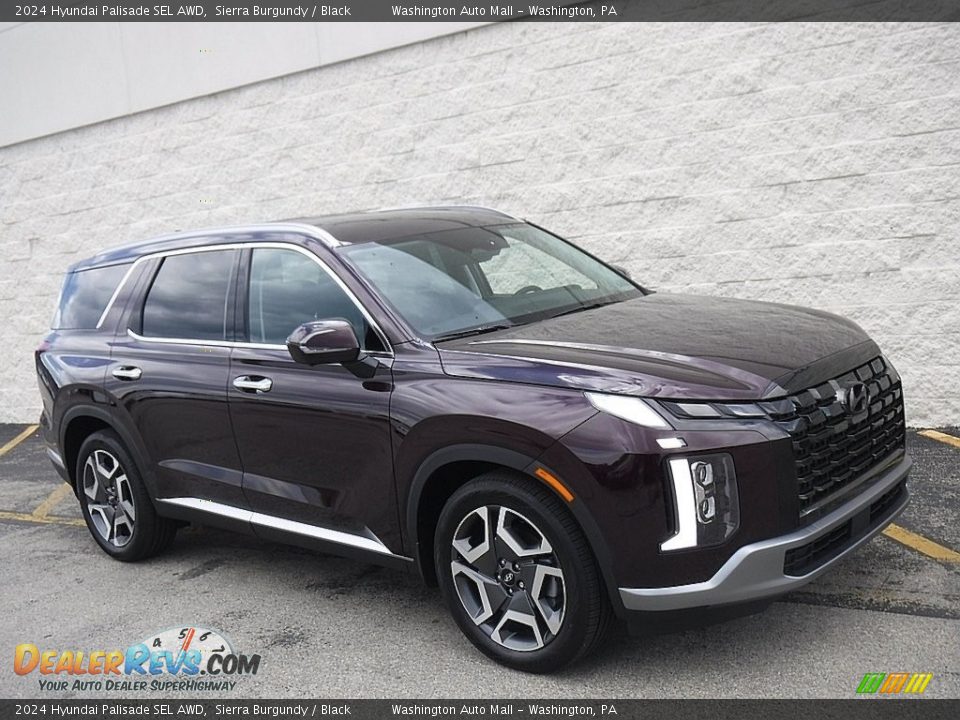 2024 Hyundai Palisade SEL AWD Sierra Burgundy / Black Photo 1