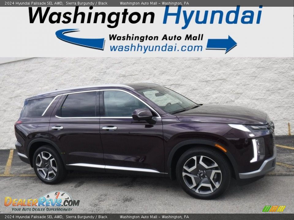 2024 Hyundai Palisade SEL AWD Sierra Burgundy / Black Photo #2