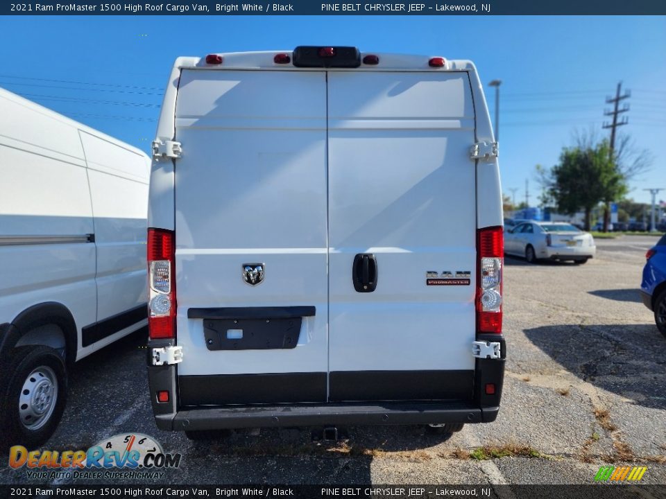 2021 Ram ProMaster 1500 High Roof Cargo Van Bright White / Black Photo #4