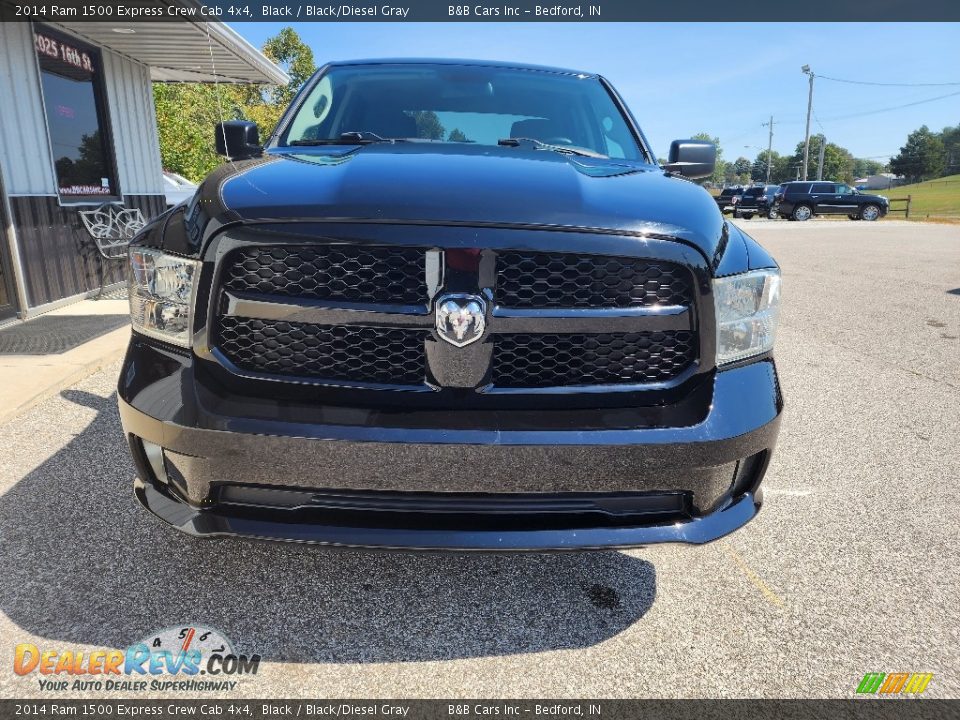 2014 Ram 1500 Express Crew Cab 4x4 Black / Black/Diesel Gray Photo #5