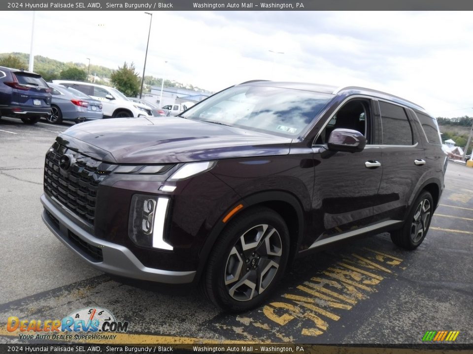 2024 Hyundai Palisade SEL AWD Sierra Burgundy / Black Photo #6