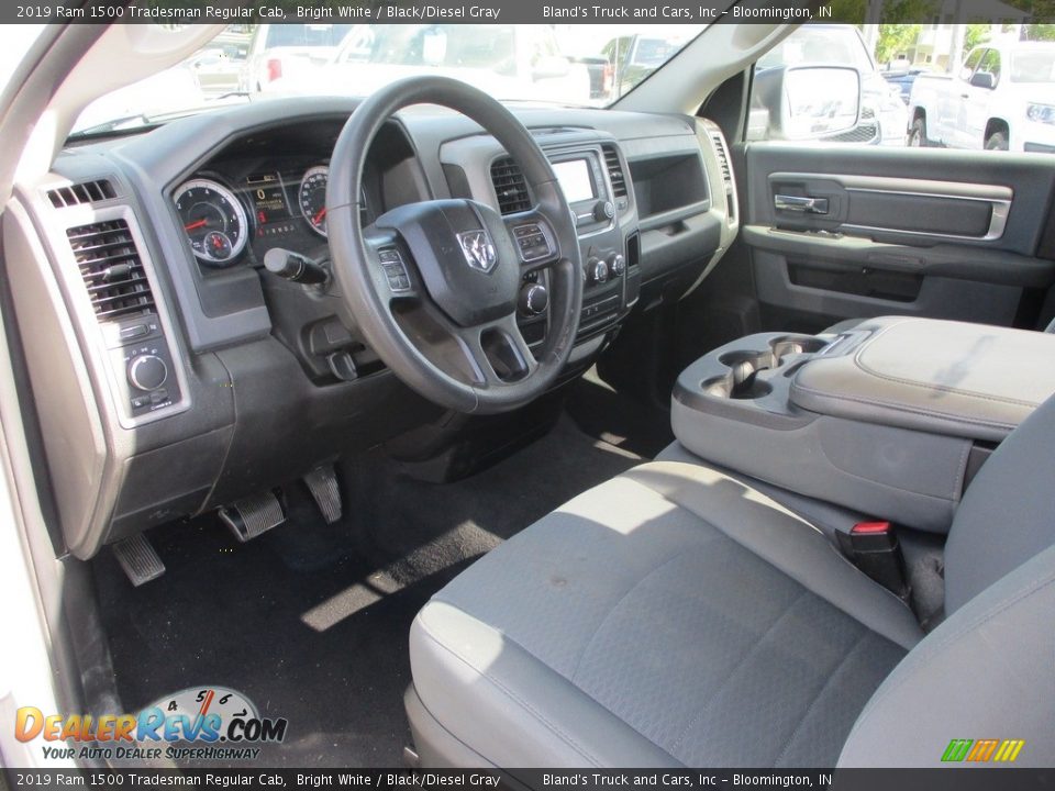 2019 Ram 1500 Tradesman Regular Cab Bright White / Black/Diesel Gray Photo #6