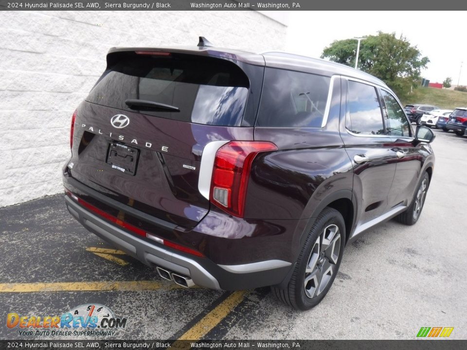 2024 Hyundai Palisade SEL AWD Sierra Burgundy / Black Photo #7