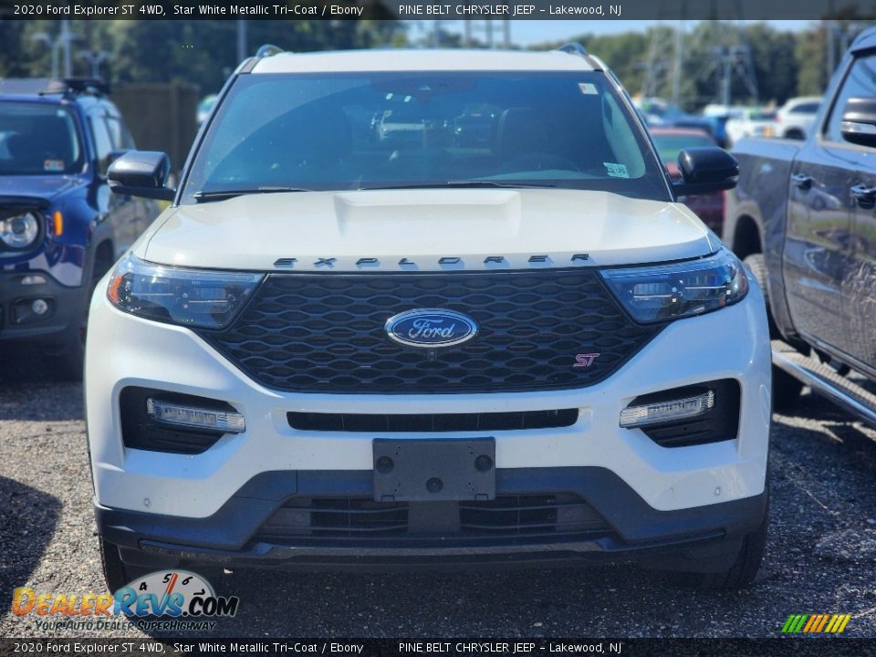 2020 Ford Explorer ST 4WD Star White Metallic Tri-Coat / Ebony Photo #2