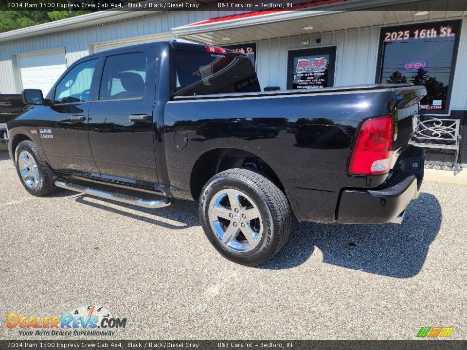 2014 Ram 1500 Express Crew Cab 4x4 Black / Black/Diesel Gray Photo #10