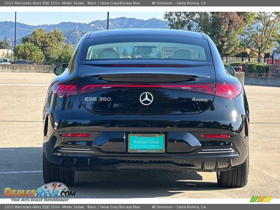 2023 Mercedes-Benz EQE 350+ 4Matic Sedan Black / Neva Gray/Biscaya Blue Photo #5