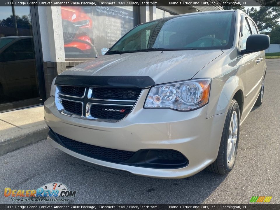 2014 Dodge Grand Caravan American Value Package Cashmere Pearl / Black/Sandstorm Photo #2