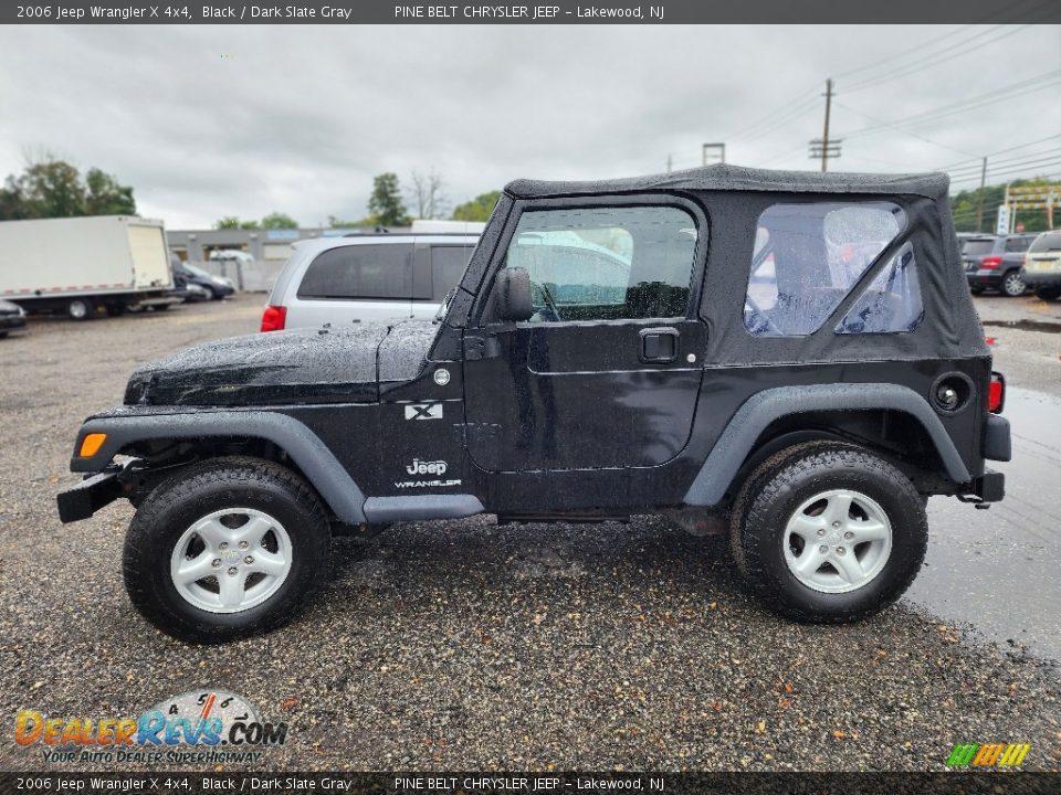 2006 Jeep Wrangler X 4x4 Black / Dark Slate Gray Photo #3