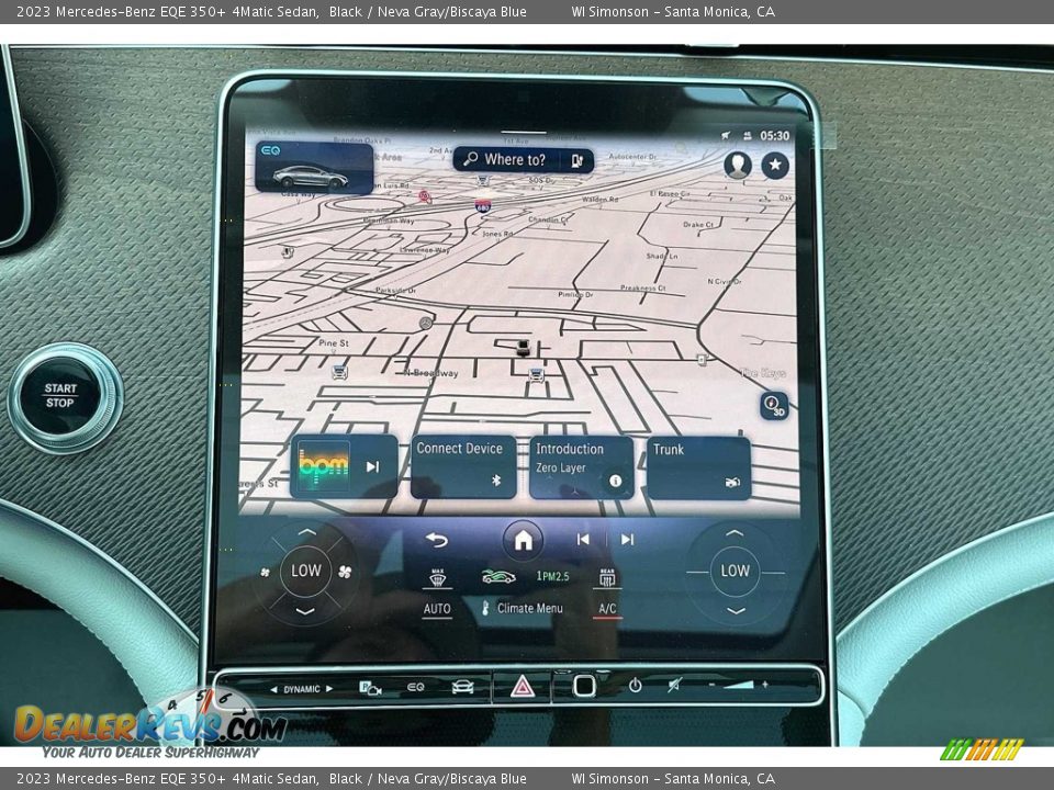 Navigation of 2023 Mercedes-Benz EQE 350+ 4Matic Sedan Photo #15