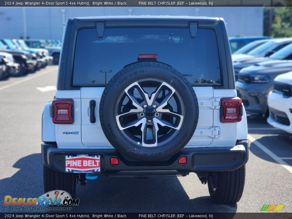 2024 Jeep Wrangler 4-Door Sport S 4xe Hybrid Bright White / Black Photo #6