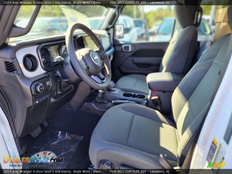 2024 Jeep Wrangler 4-Door Sport S 4xe Hybrid Bright White / Black Photo #9
