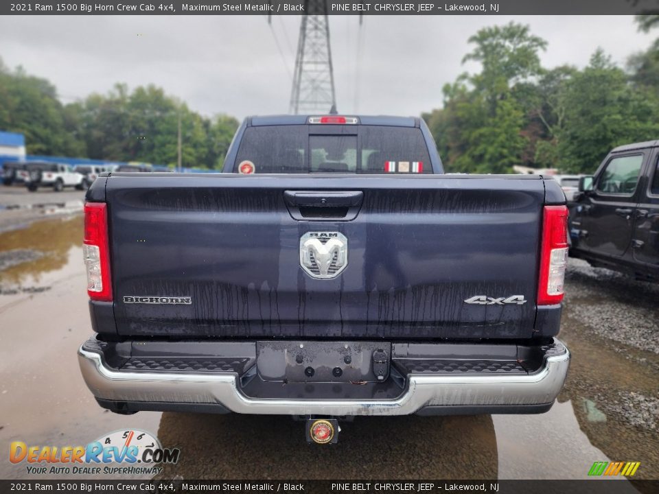 2021 Ram 1500 Big Horn Crew Cab 4x4 Maximum Steel Metallic / Black Photo #4