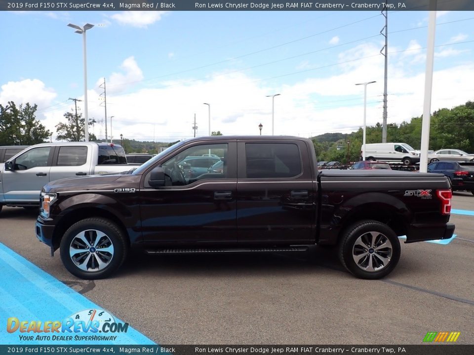 2019 Ford F150 STX SuperCrew 4x4 Magma Red / Black Photo #3