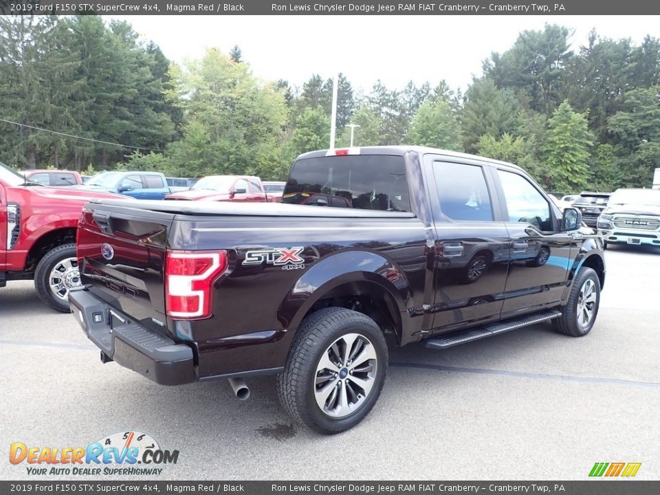 2019 Ford F150 STX SuperCrew 4x4 Magma Red / Black Photo #6