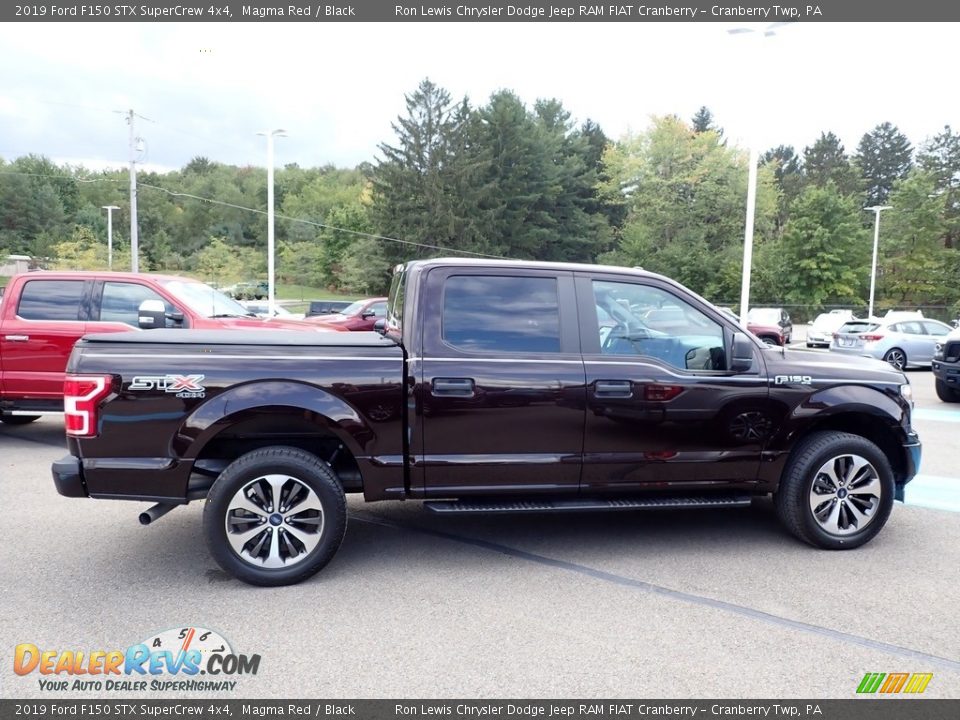 2019 Ford F150 STX SuperCrew 4x4 Magma Red / Black Photo #7