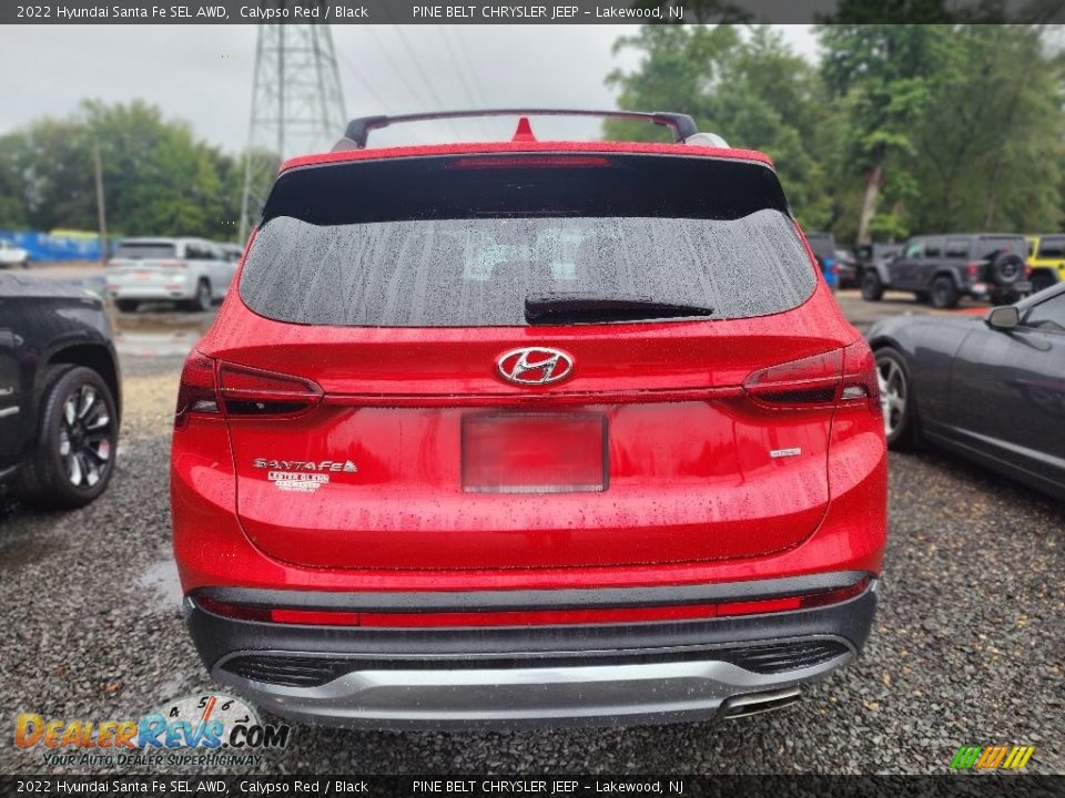 2022 Hyundai Santa Fe SEL AWD Calypso Red / Black Photo #3