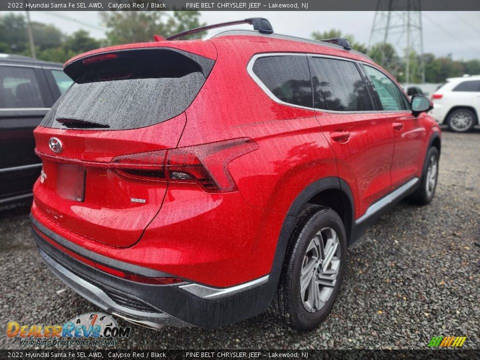 2022 Hyundai Santa Fe SEL AWD Calypso Red / Black Photo #6