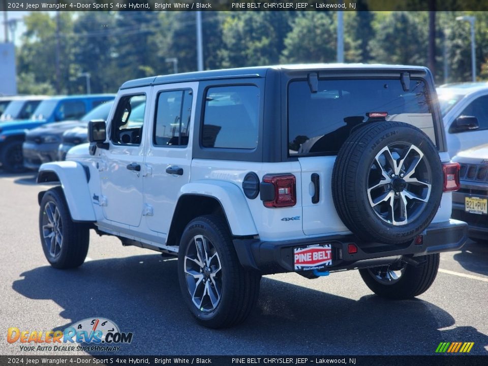 2024 Jeep Wrangler 4-Door Sport S 4xe Hybrid Bright White / Black Photo #4