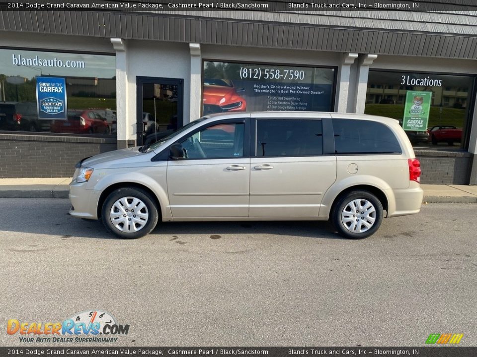 2014 Dodge Grand Caravan American Value Package Cashmere Pearl / Black/Sandstorm Photo #31