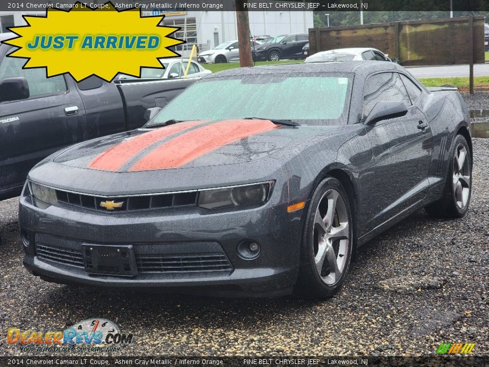 2014 Chevrolet Camaro LT Coupe Ashen Gray Metallic / Inferno Orange Photo #1