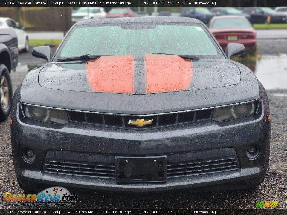 2014 Chevrolet Camaro LT Coupe Ashen Gray Metallic / Inferno Orange Photo #2