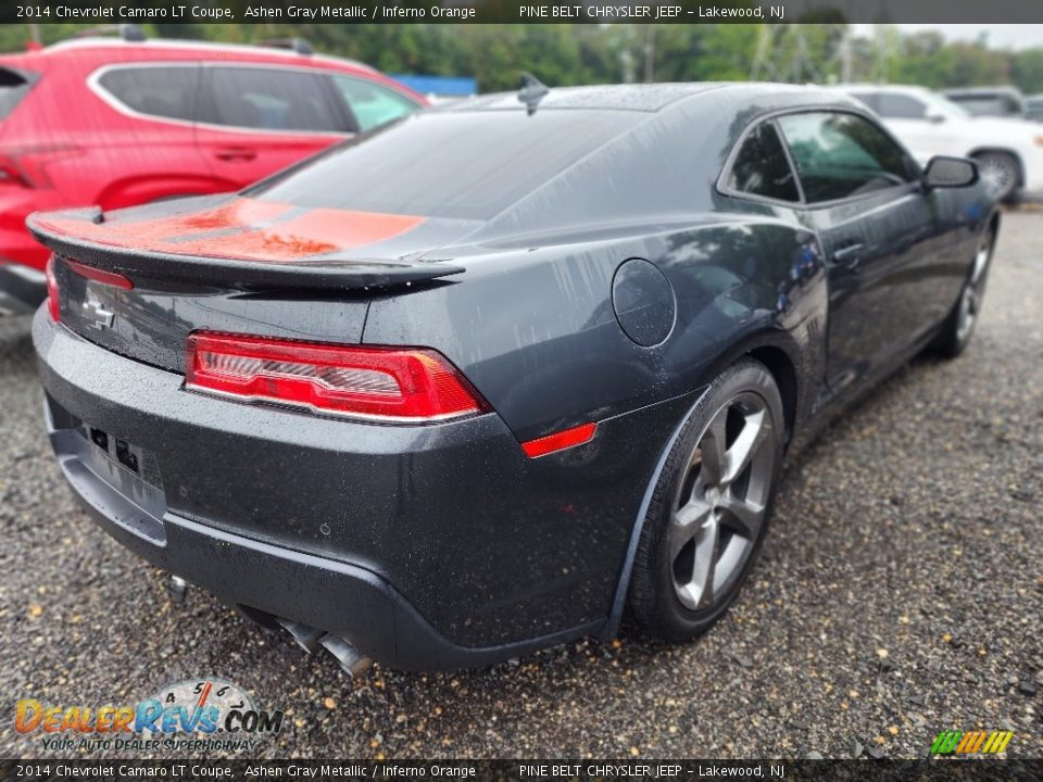 2014 Chevrolet Camaro LT Coupe Ashen Gray Metallic / Inferno Orange Photo #3