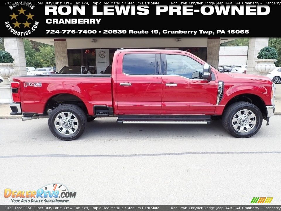 2023 Ford F250 Super Duty Lariat Crew Cab 4x4 Rapid Red Metallic / Medium Dark Slate Photo #1