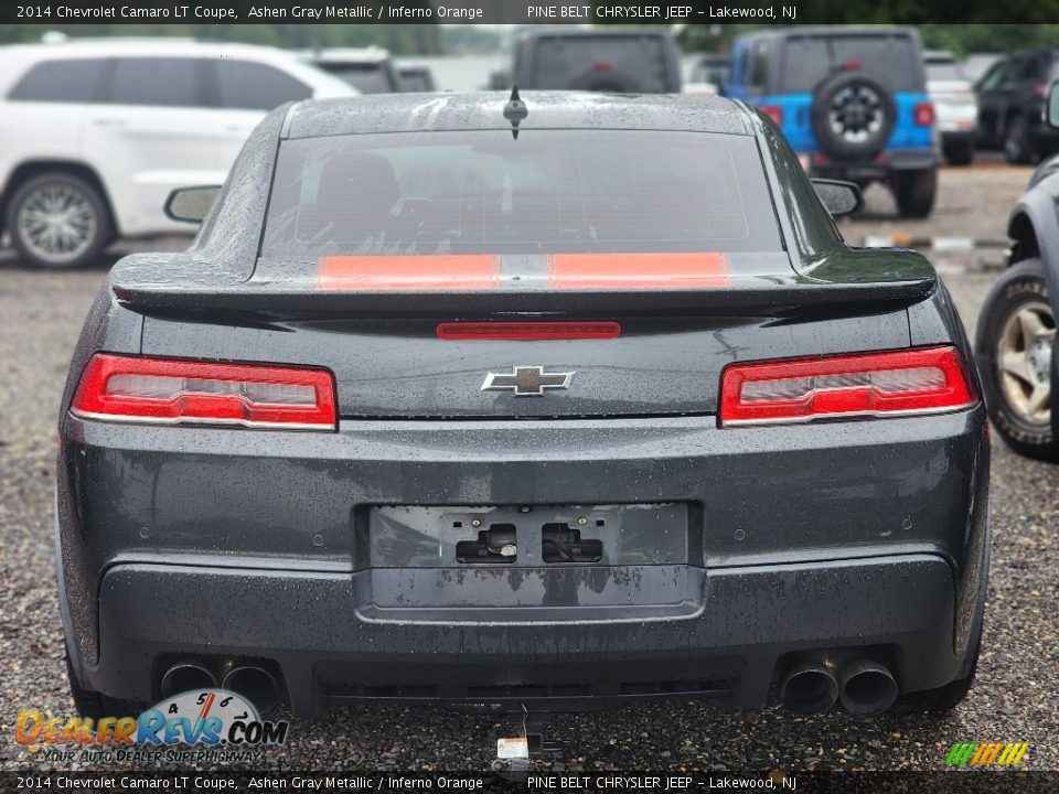 2014 Chevrolet Camaro LT Coupe Ashen Gray Metallic / Inferno Orange Photo #4