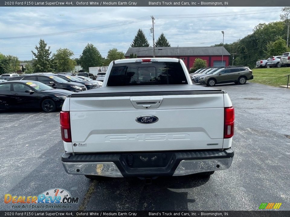 2020 Ford F150 Lariat SuperCrew 4x4 Oxford White / Medium Earth Gray Photo #4