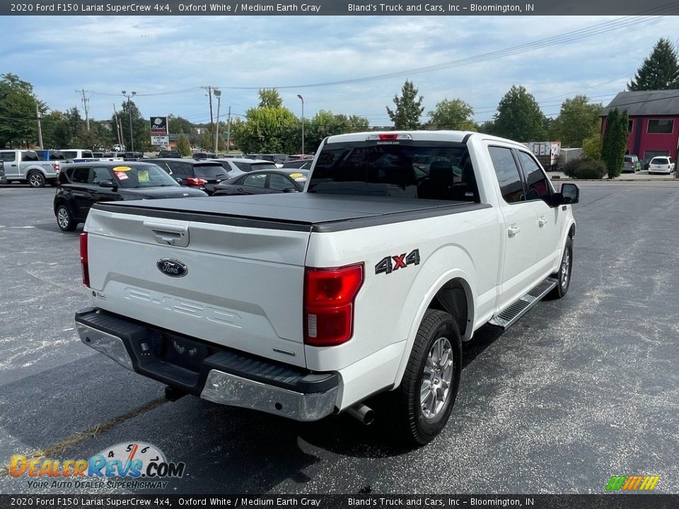 2020 Ford F150 Lariat SuperCrew 4x4 Oxford White / Medium Earth Gray Photo #5