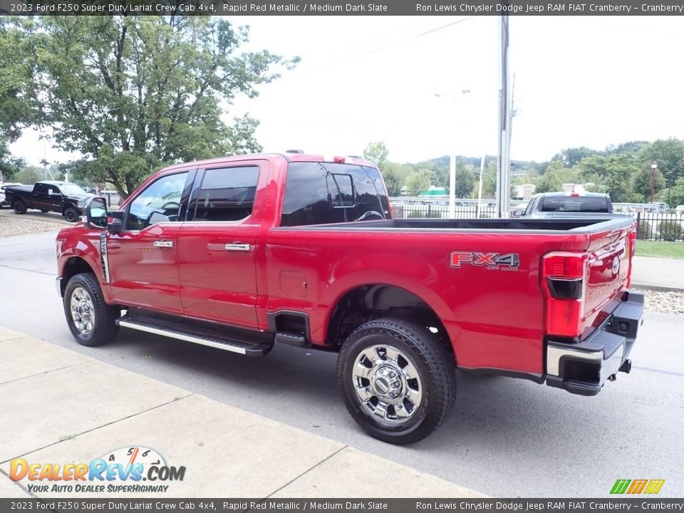 2023 Ford F250 Super Duty Lariat Crew Cab 4x4 Rapid Red Metallic / Medium Dark Slate Photo #6