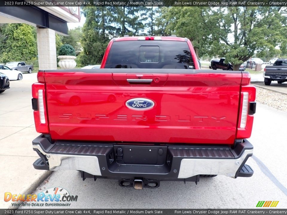 2023 Ford F250 Super Duty Lariat Crew Cab 4x4 Rapid Red Metallic / Medium Dark Slate Photo #7