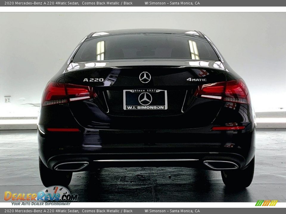 2020 Mercedes-Benz A 220 4Matic Sedan Cosmos Black Metallic / Black Photo #3