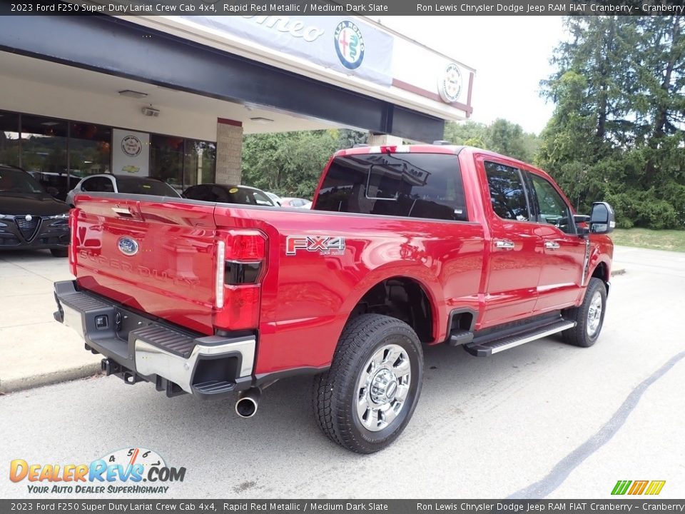 2023 Ford F250 Super Duty Lariat Crew Cab 4x4 Rapid Red Metallic / Medium Dark Slate Photo #8