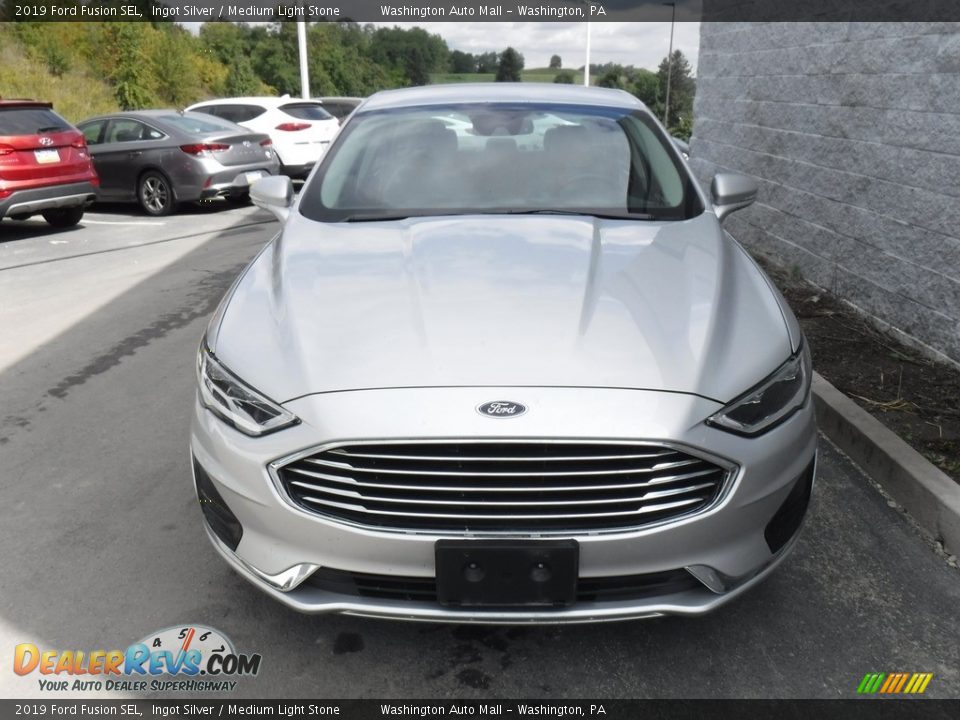 2019 Ford Fusion SEL Ingot Silver / Medium Light Stone Photo #4