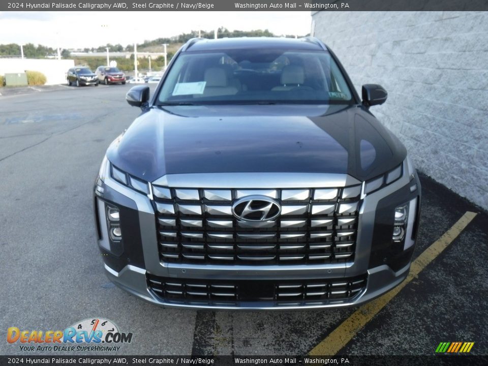 2024 Hyundai Palisade Calligraphy AWD Steel Graphite / Navy/Beige Photo #5