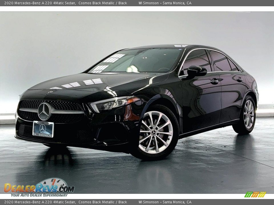 2020 Mercedes-Benz A 220 4Matic Sedan Cosmos Black Metallic / Black Photo #12