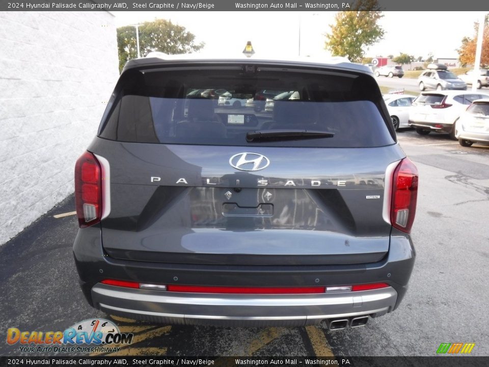 2024 Hyundai Palisade Calligraphy AWD Steel Graphite / Navy/Beige Photo #7