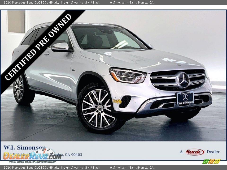 2020 Mercedes-Benz GLC 350e 4Matic Iridium Silver Metallic / Black Photo #1