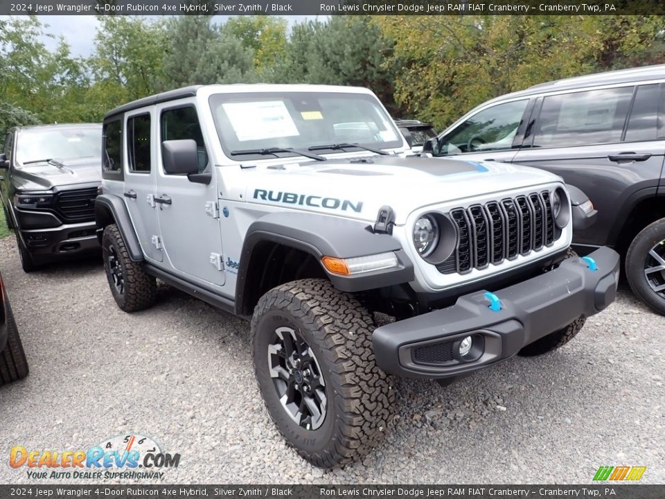 2024 Jeep Wrangler 4-Door Rubicon 4xe Hybrid Silver Zynith / Black Photo #3