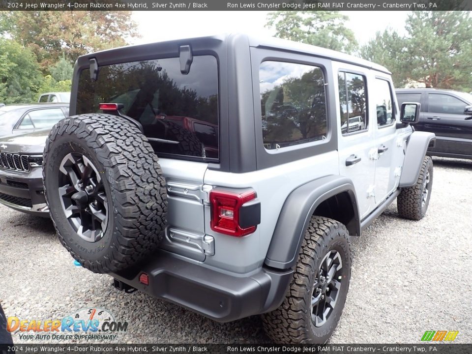 2024 Jeep Wrangler 4-Door Rubicon 4xe Hybrid Silver Zynith / Black Photo #4