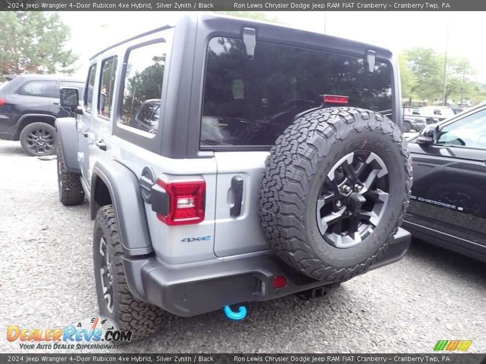 2024 Jeep Wrangler 4-Door Rubicon 4xe Hybrid Silver Zynith / Black Photo #5