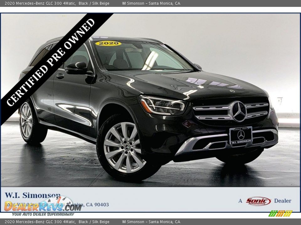 2020 Mercedes-Benz GLC 300 4Matic Black / Silk Beige Photo #1