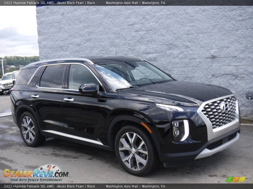 2022 Hyundai Palisade SEL AWD Abyss Black Pearl / Black Photo #1