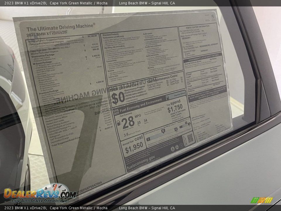2023 BMW X1 xDrive28i Window Sticker Photo #23